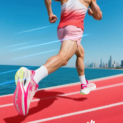 ONEMIX Nuove Scarpe da Corsa Professionali Marathon con Piastra in Carbonio a Tutta Lunghezza, Supporto Stabile e Assorbimento degli Urti, Ultra Leggere PlatiNum
