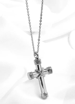 Vintage Christian Ice Crystal Jesus Head Pendant Necklace for Men and Women Cross Catholic Amulet Jewelry PlatiNum