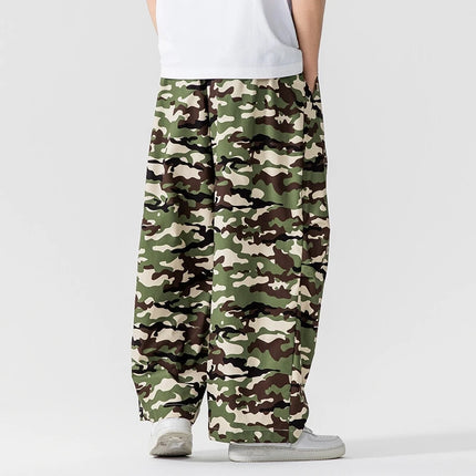 Pantaloni cargo mimetici uomo pantaloni Harem casual Harajuku larghi uomo sport all'aria aperta pantaloni a gamba larga uomo streetwear oversize High Street