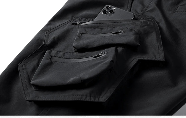 2024 Winter Warm Tactical Pants Men Fashion Functional Multi Pockets Cargo Trousers Hip Hop Streetwear Joggers Pant Techwear