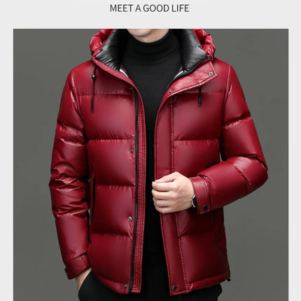 New arrival winter jacket 90% white duck down jackets men,mens thicken warm parkas winter down coat,autumn hooded parkas men