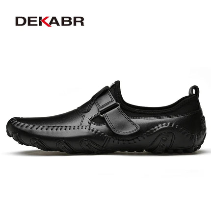 DEKABR Mocassini alla moda Scarpe da uomo in vera pelle Morbide e comode Mocassini slip-on Scarpe casual da uomo fatte a mano Drive Walk Lusso per il tempo libero