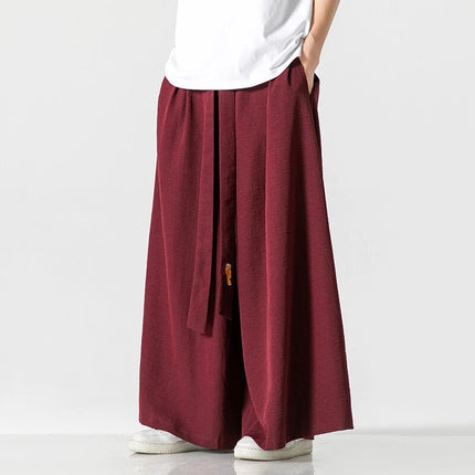 Pantaloni a Gamba Larga da Uomo, Stile Streetwear, Tinta Unita, Casual, Comodi, Vintage, Oversize, per Primavera ed Estate