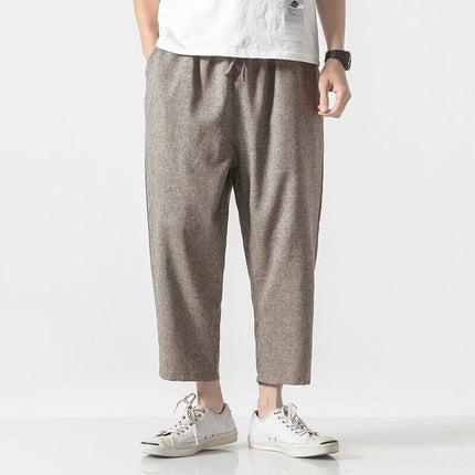 Pantaloncini da uomo nuovi pantaloni larghi casual in vita elastica tinta unita pantaloni estivi sottili comodi e traspiranti per uomo taglie forti 5XL