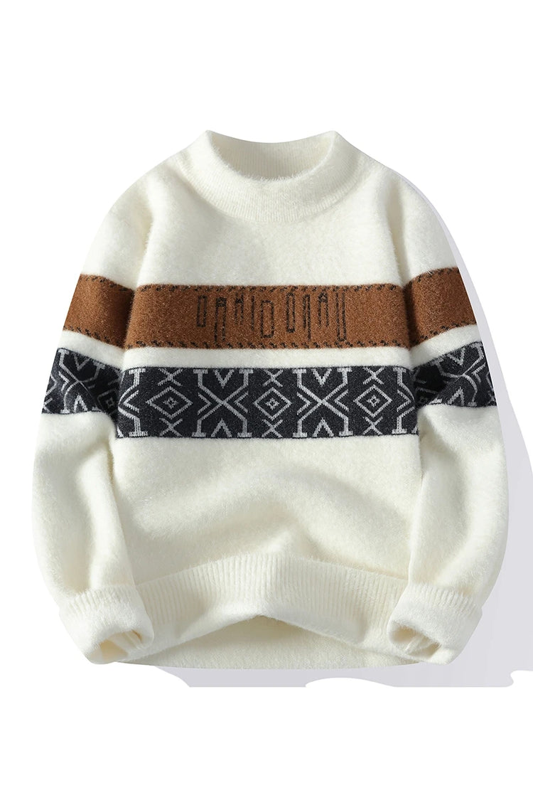 Winter Sweaters for male men thick O-neck sweater men Student youth sweaters autumn Men's wool Casual Knitwear Pullover