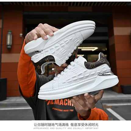 Leather Shoes Men's Skateboard Cricket for Men Sports Running Sneakers Male Luxury Designer Flats Platform