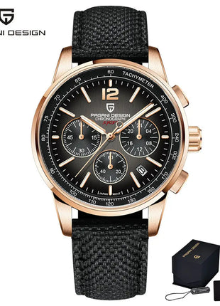 Orologio al Quarzo da Uomo Pagani Design VK63, 41MM, Vetro Zaffiro, Impermeabile 10 Bar, Sportivo, Reloj Hombre