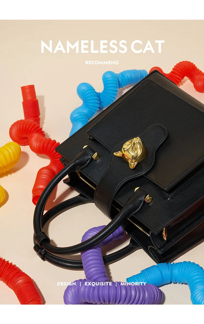 BAFELLI 2025 NUOVA BORSA DA DONNA CAT LUSSO IN PELLE FASHION BUSINESS Spalla Elegante CASUAL CROSSBODY FEMALE BORSA UFFICIALE LADY