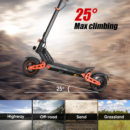 Monopattino Elettrico per Adulti Wildstride, Motore 800w/2000w, 45&60km/h, Batteria 48v15ah, App Intelligente, Pneumatici Fuoristrada da 10 Pollici, Escooter K2pro platinumshop