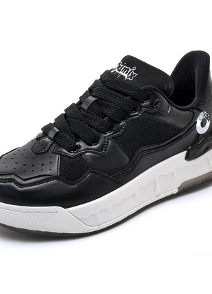 Scarpe da Corsa ONEMIX per Uomo, Tendenza Autunno Inverno, Morbide ed Elastiche con Assorbimento degli Urti, Tomaia in Pelle, Suola Spessa, Stile Sportivo Casual PlatiNum
