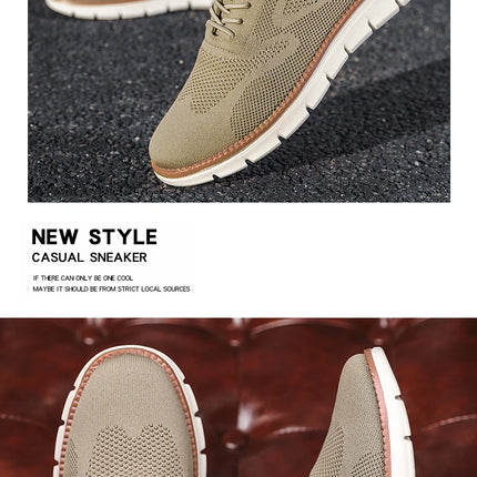 Scarpe Eleganti Casual da Uomo, Sneakers da Passeggio alla Moda, Oxford in Rete per il Lavoro, Leggere con Suola Morbida