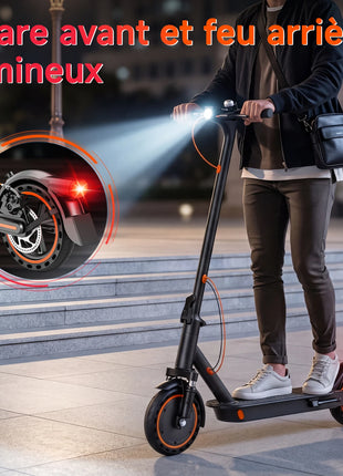 Monopattino elettrico per adulti TODIMART, monopattino elettrico urbano, motore 350W, batteria 36V, monopattino pieghevole, velocità 25 km/h, autonomia 20-30 km, monopattino elettrico urbano, 3 velocità regolabili