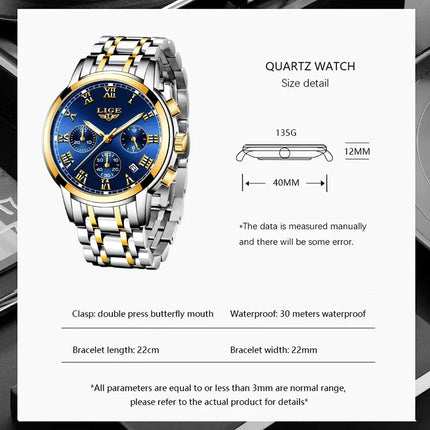 LIGE 2024 nuove donne di moda orologi da donna top brand di lusso creativo bracciale da donna in acciaio orologi orologio impermeabile al quarzo femminile platinumshop