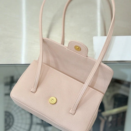 Borsa a Tracolla Minimalista in Pelle Nuda con Cinturino Lungo per Donna