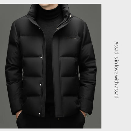 Real 85% Goose Down Jacket Men 2025 Winter Warm Puffer Coat Luxury Hood Thermal Outdoor Jacket Goose Down Parkas Zipper Clothes