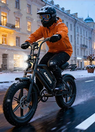 Nuova Bici Elettrica POWBEN V20 2026 UE, Motore 2000W, Velocità Massima 50km/h, Batteria 52V 15Ah, Pneumatici 20×4.0, Cambio a 7 Velocità SL-TX30-7R, E-Bike per Adulti
