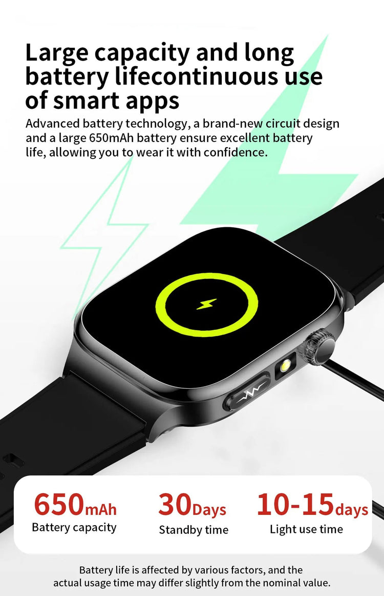 2026 Nuovo Misurazione Accurata Salute Smart Watch ECG + PPG Acido Urico Pressione Sanguigna Lipidi Nel Sangue Chiamata BT Smartwatch Per Le Donne Degli Uomini platinumshop