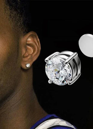 1/3 paia di orecchini magnetici per uomo e donna, magnete CZ nero, orecchino a clip non penetrante, orecchino a magnete rotondo senza piercing platinumshop