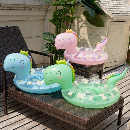 Rooxin Dinosauro gonfiabile Anello per piscina Galleggiante per piscina Cerchio per piscina Sedile galleggiante per tubo