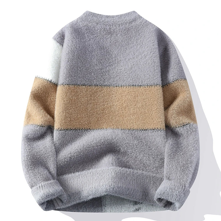 2024 winter new style men's sweater knitted long sleeve Warm Men Fashion Sweaters Thicken Warm wool pullovers Sweater male