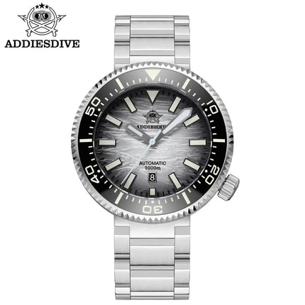 ADDIESDIVE New Men's Automatic Dive Watch Sapphire Crystal 3D Dial Ultra Bright Lume 1000m Water Resistance Men's Business Watch