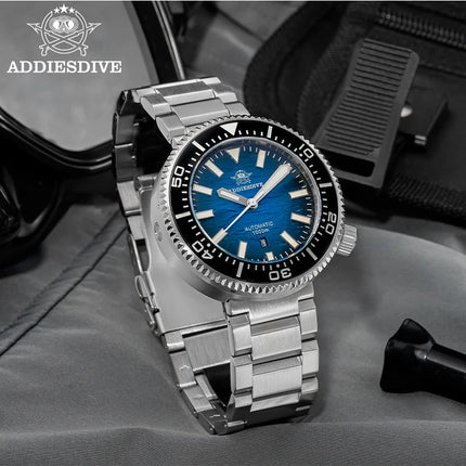 ADDIESDIVE New Men's Automatic Dive Watch Sapphire Crystal 3D Dial Ultra Bright Lume 1000m Water Resistance Men's Business Watch