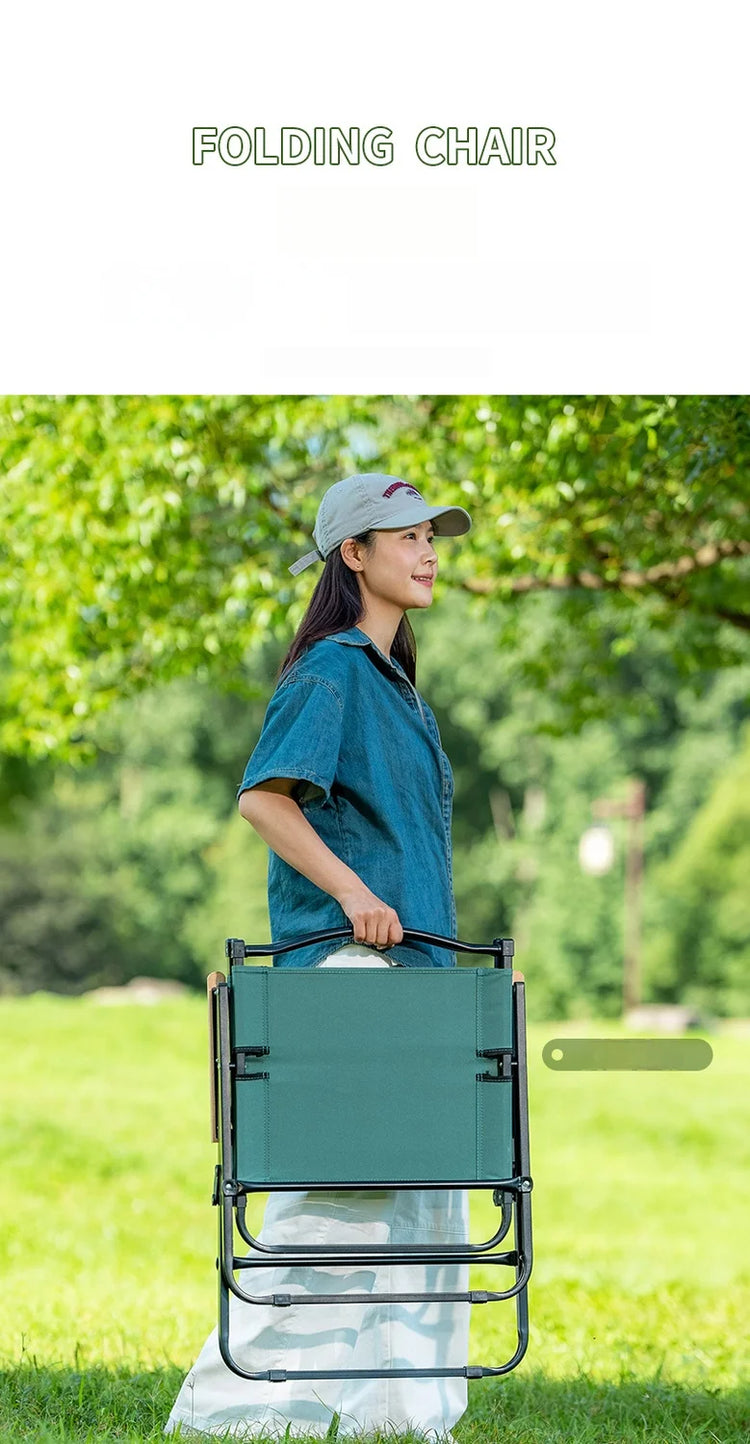 GIANXI Sedia pieghevole verde da campeggio estiva all'aperto Telaio in alluminio nero Sedia da pesca ultraleggera portatile Sedia da spiaggia per barbecue