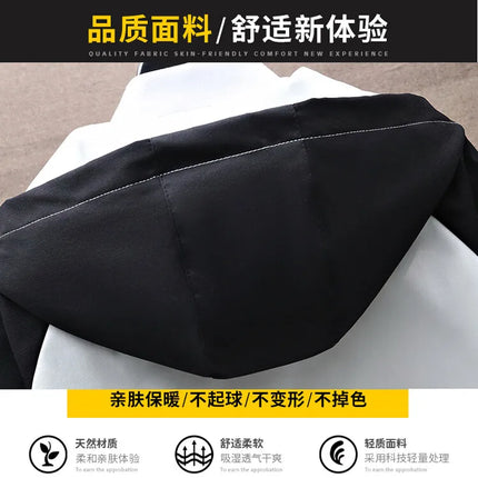 Men's Sets Sportswear Suit Hooded Colorblock Casual patchwork Hooded Jacket + Pants Suit Men's 2-piece Jogger Sweatshirt