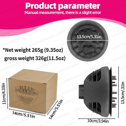 2 In 1 New Diffuser Nozzle for Dyson Supersonic HD16 Nural SenCiciMen X13 Hair Dryer Diffuser Attachment Accessories Nozzles