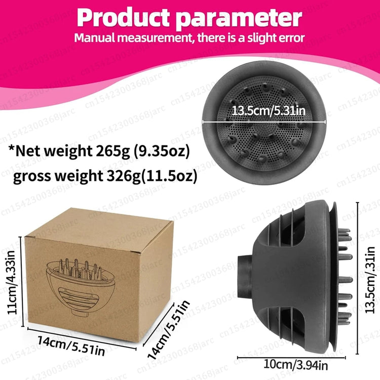 2 In 1 New Diffuser Nozzle for Dyson Supersonic HD16 Nural SenCiciMen X13 Hair Dryer Diffuser Attachment Accessories Nozzles