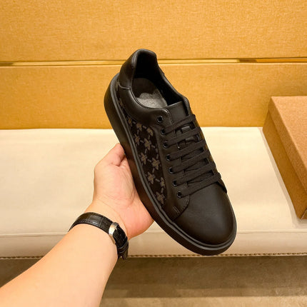 Men's Handmade Leather Lac-up Sport Shoes Comfortable Casual Design Sneakers Hot Sale Sports Footwear