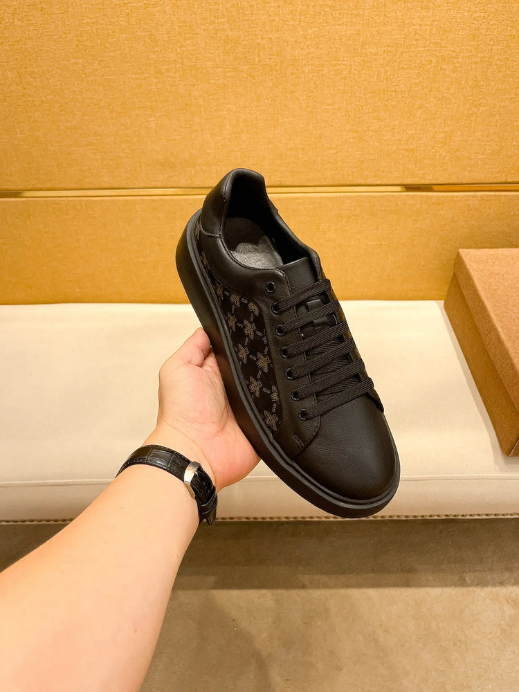 Men's Handmade Leather Lac-up Sport Shoes Comfortable Casual Design Sneakers Hot Sale Sports Footwear