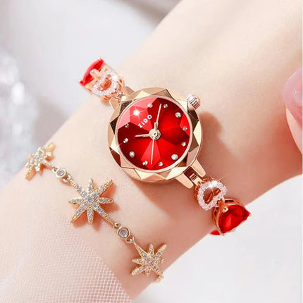 UTHAI L92 Orologio da donna di marca, orologio al quarzo da donna impermeabile con diamanti intarsiati in cristallo, di lusso, alla moda e di alta qualità. platinumshop
