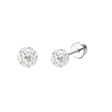 2 pz/set In Acciaio Inox Cuore Luna Earbone Della Vite Della Vite Della Sfera Orecchini con perno per Le Donne di Modo Dell'orecchio Trago Cartilagine Body Piercing platinumshop