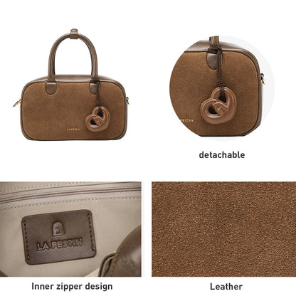 LA FESTIN Original Brand 2025 New Handbag Women Fashion Designer Shoulder Crossbody Bag lady Leather Bag Classic Retro Bag