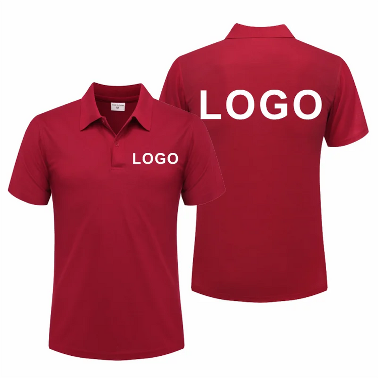 Polo casual estiva Polo personalizzata traspirante economica per società personale Polo da lavoro con ricamo con stampa logo personalizzato