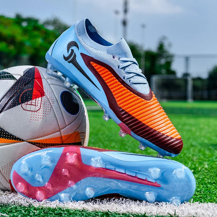 Nuovi Scarpini da Calcio per Uomo, Scarpe Sportive da Esterno per Ragazzi, Tacchetti Lunghi Antiscivolo Traspiranti, Scarpe da Calcio per Allenamento e Partite, Comode per Adulti