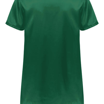 Donna uomo pigiama in raso di seta pigiameria maniche corte camicia da notte Kimono accappatoio abito da notte accappatoio camicia da notte estiva Homewear