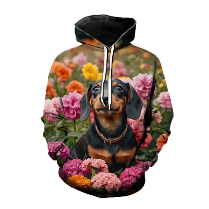 Kawaii Dog Animal 3D Print Hoodies Men Women Hooded Sweatshirts Harajuku Pullover Fashion Street Tracksuit Man Coat Clothing