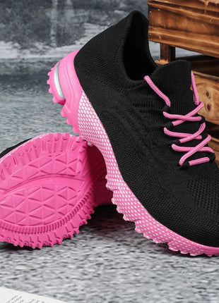 Breathable Socks Shoes Women Lightweight Knitted Casual Sneakers Non-slip Walking Footwear Outdoor Jogging Fitness Sports PlatiNum