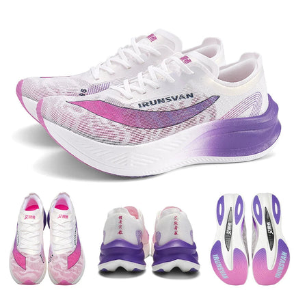 IRUNSVAN  Lightweight Marathon Sneakers Men Running Shoes Breathable Sports Shoes Casual Comfortable Athletic Training Unisex PlatiNum