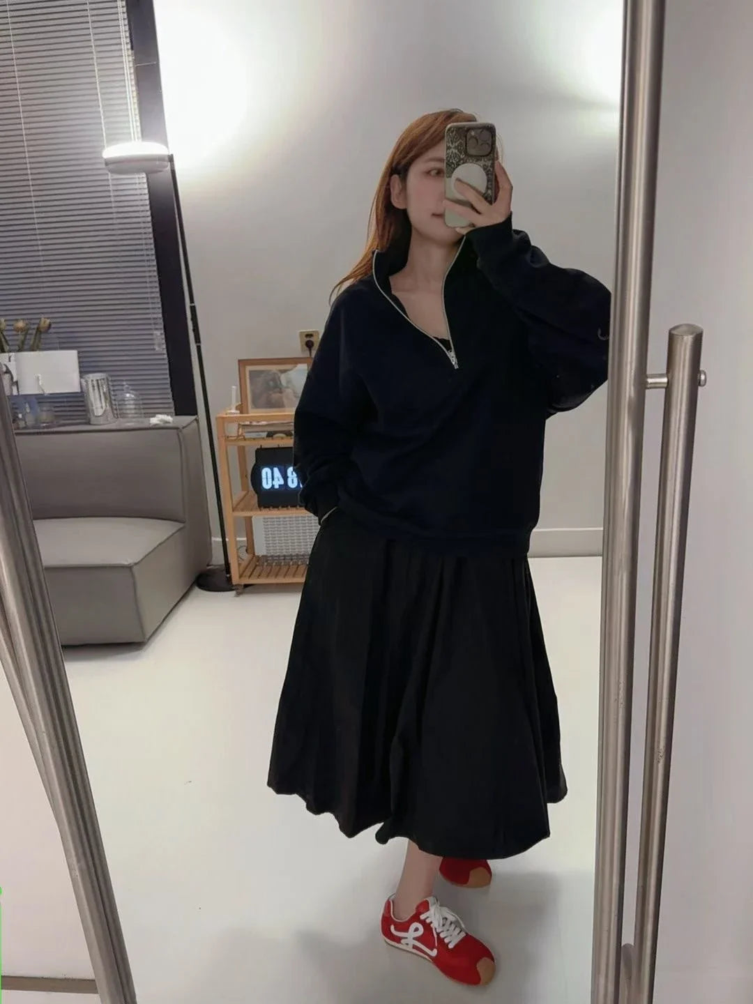 Unisex Winter Fleece Sweatshirt Thick Warm Stand Collar Zip Jacket Loose Fit Sport Top Casual Fitnes Outerwear for Men and Women