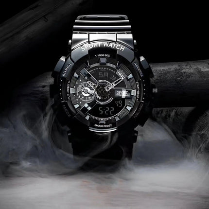 Orologi da uomo di tendenza alla moda, orologio elettronico sportivo multifunzione per giovani platinumshop