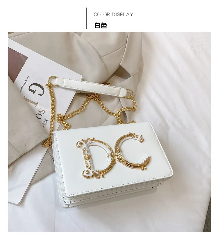 High quality fashionable women's bag hot selling chain bag trendy candy color small square bag for women PlatiNum
