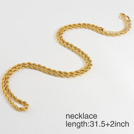 Collana placcata in oro Set di gioielli boutique Set di collane da sposa Set di gioielli di qualità di lusso per uomini e donne platinumshop