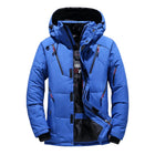 Winter White Duck Down Jacket Men Travel Hiking Thicken Warm Hooded Puffer Jackets Windproof Overcoat Down Coat Male Clothing
