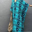 Abiti caftano da donna con scollo a V, costume da bagno estivo, copricostume caftano, abiti da spiaggia maxi taglie forti platinumshop