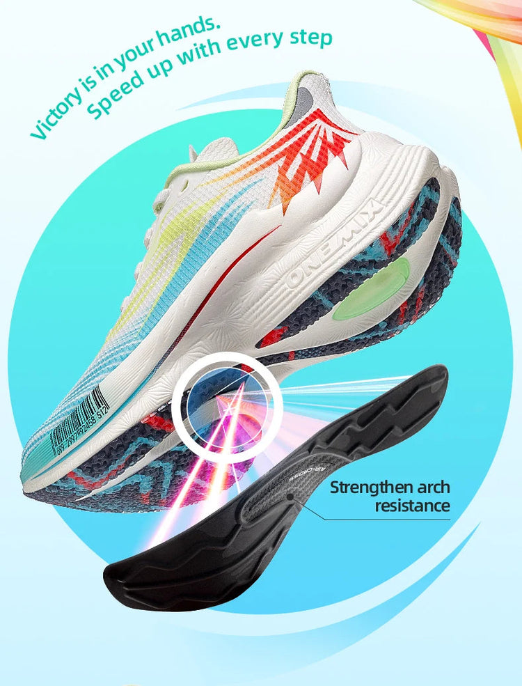 ONEMIX 2026 Nuove Scarpe da Corsa per Maratona, Traspiranti, Antiscivolo, Ammortizzanti per Uomo e Donna, Sneakers con Cuscinetto d'Aria PlatiNum