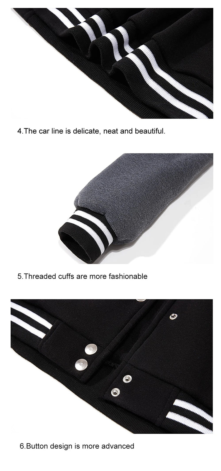 New York Brooklyn Art Letter Print Clothes Man'S Loose Sports Baseball Jersey Fashion High Street Veste Autumn Winter Jackets