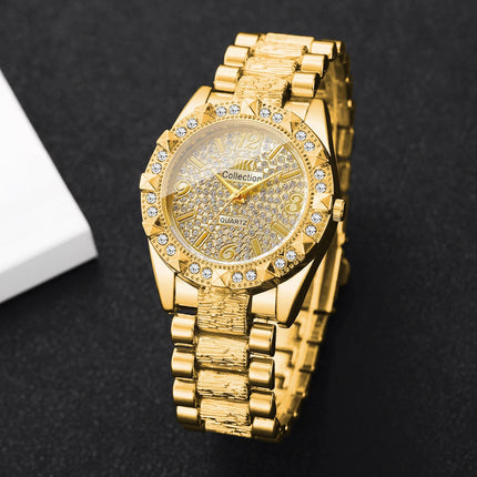 Orologi da donna con diamanti di lusso Orologio da polso al quarzo da donna con quadrante arabo alla moda Reloj Mujer Orologio da ragazza regalo (senza scatola) platinumshop
